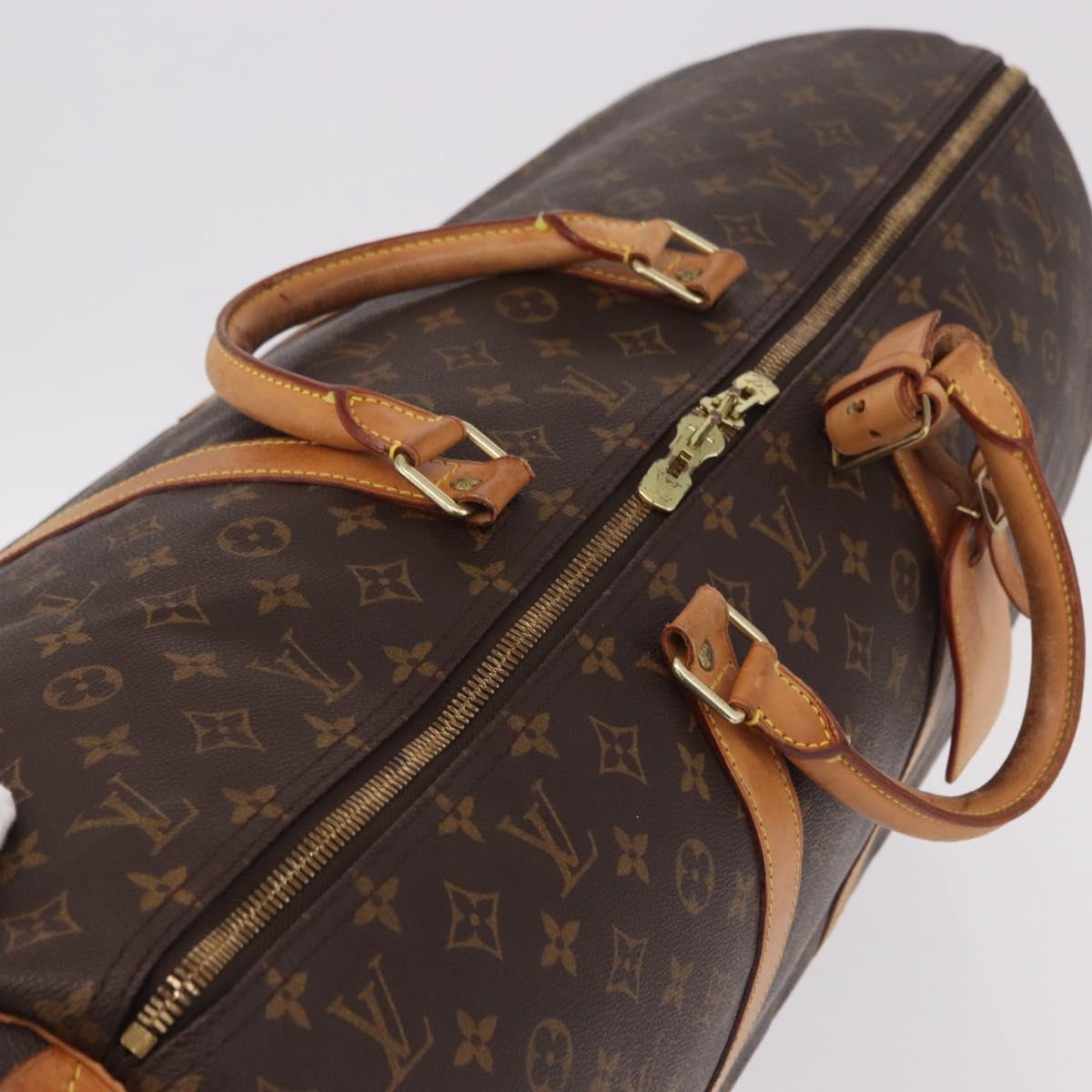 LOUIS VUITTON Monogram Keepall 60 Boston Bag M41422 LV Auth ka5087