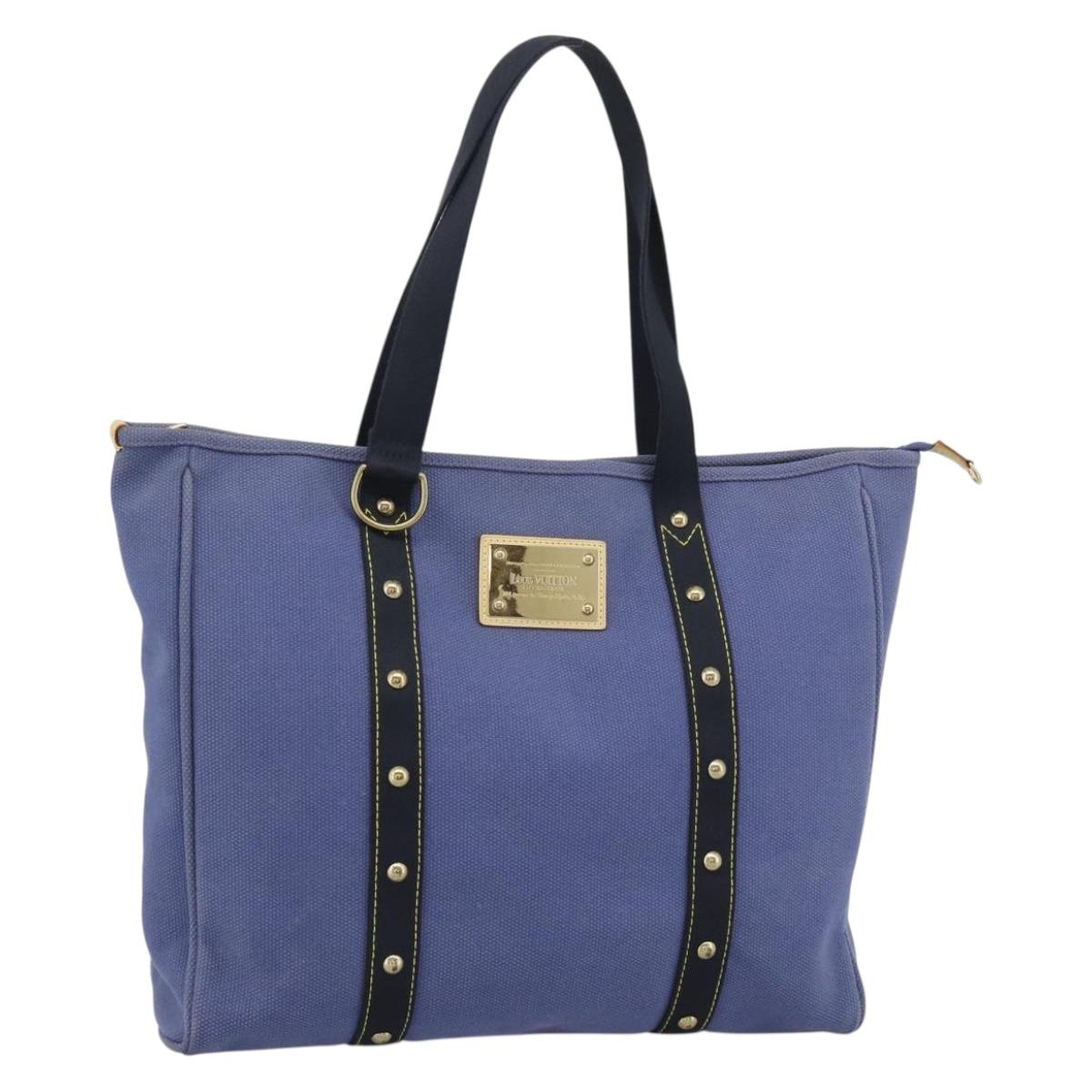 LOUIS VUITTON Antigua Cabas GM Tote Bag Purple M40084 LV Auth ka5088