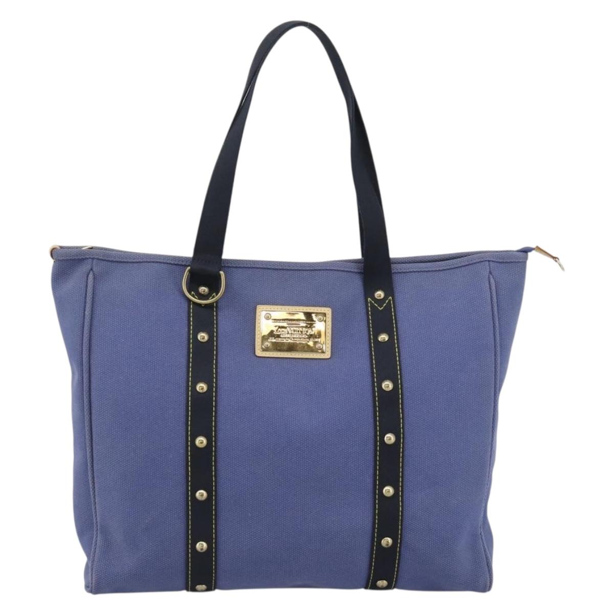 LOUIS VUITTON Antigua Cabas GM Tote Bag Purple M40084 LV Auth ka5088