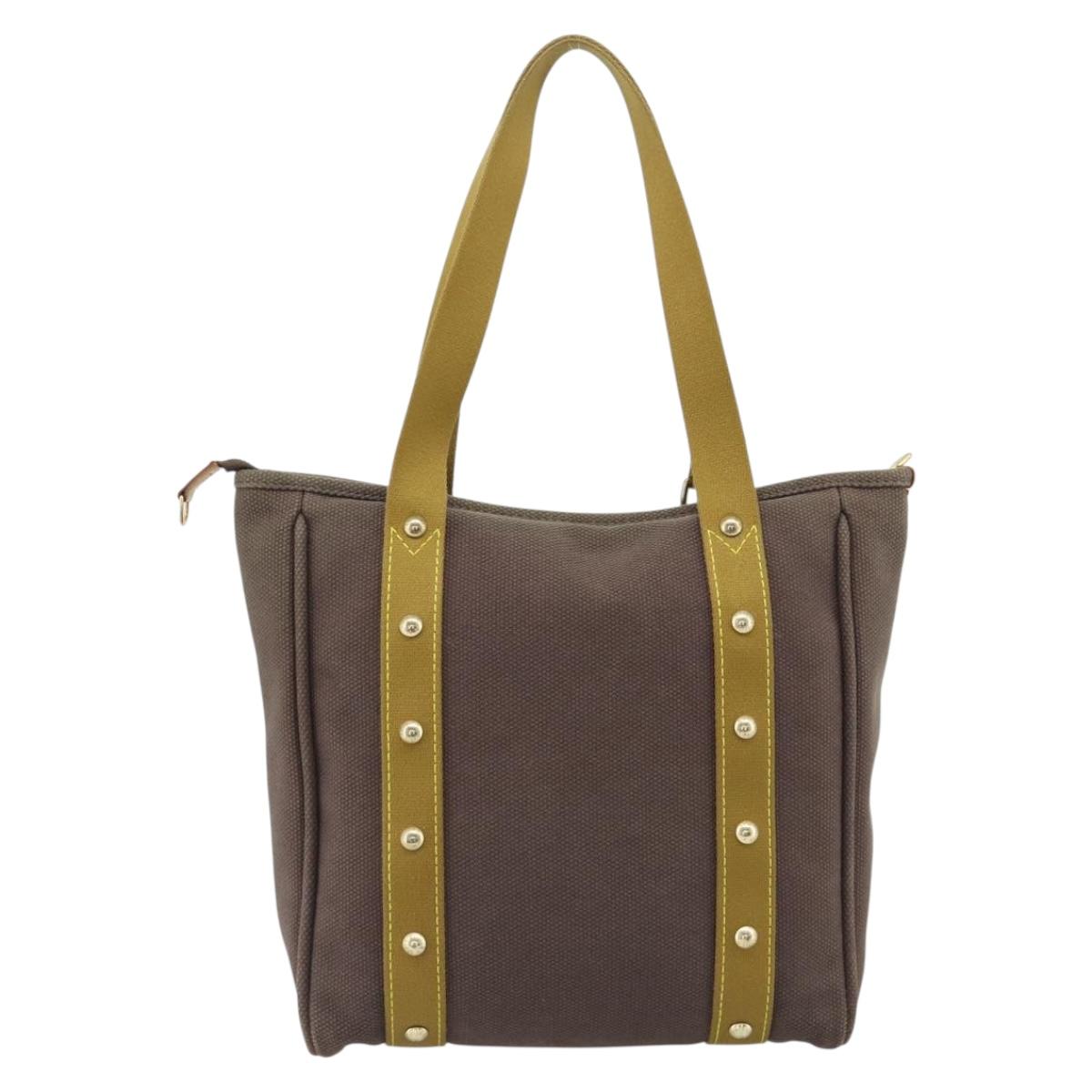 LOUIS VUITTON Antigua Cabas MM Tote Bag Brown M40086 LV Auth ka5089