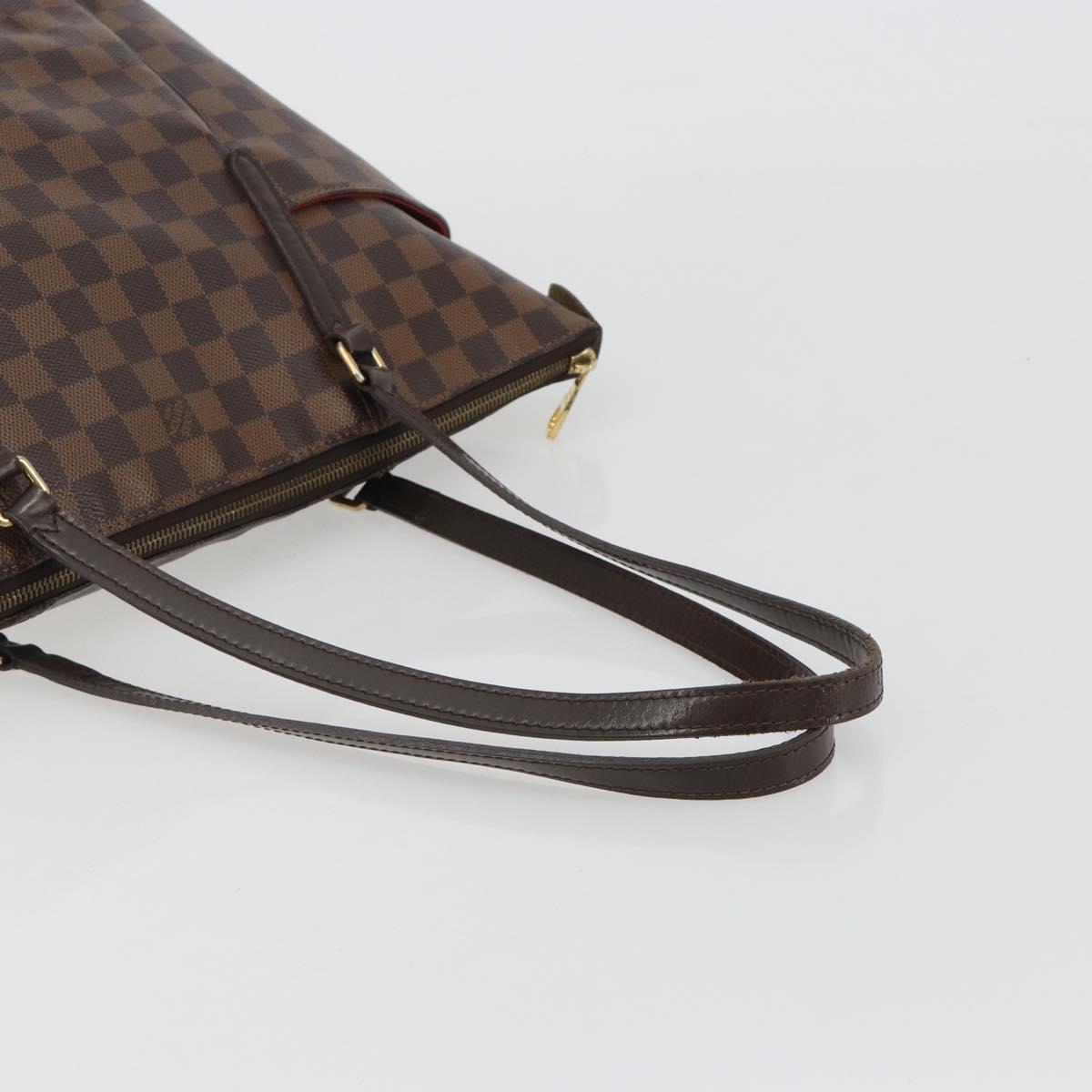 LOUIS VUITTON Damier Ebene Totally MM Tote Bag N41281 LV Auth ka5090