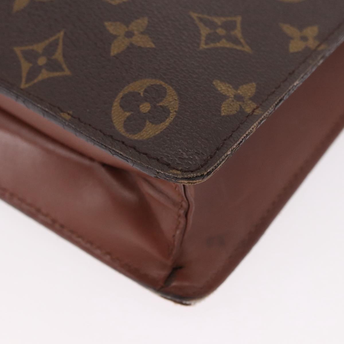 LOUIS VUITTON Monogram Porte Documents Bandouliere Bag M53338 Auth ka5092