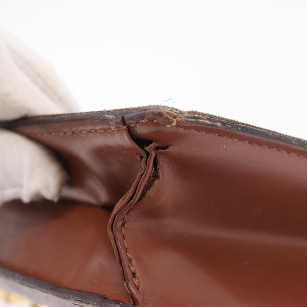 LOUIS VUITTON Monogram Porte Documents Bandouliere Bag M53338 Auth ka5092