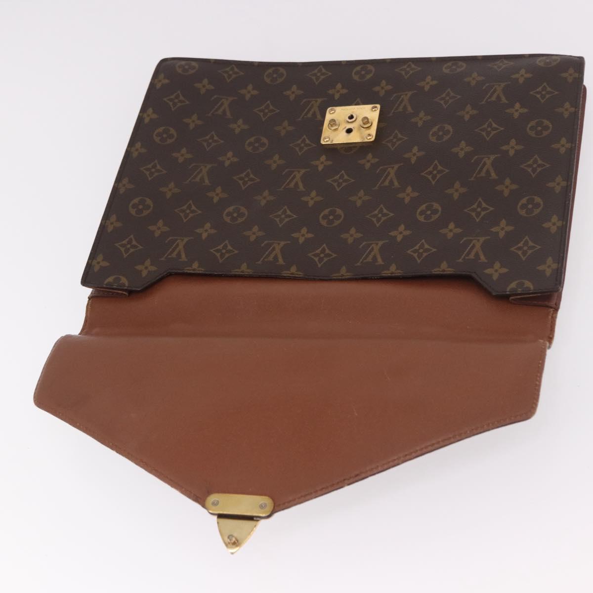 LOUIS VUITTON Monogram Porte Documents Bandouliere Bag M53338 Auth ka5092