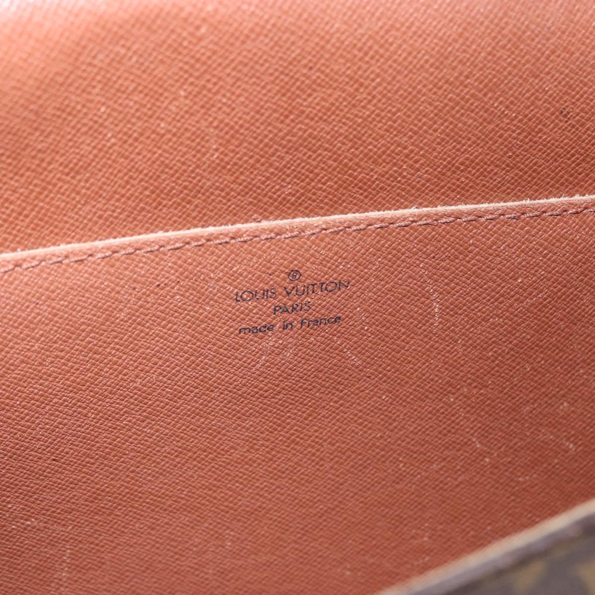 LOUIS VUITTON Monogram Porte Documents Bandouliere Bag M53338 Auth ka5092