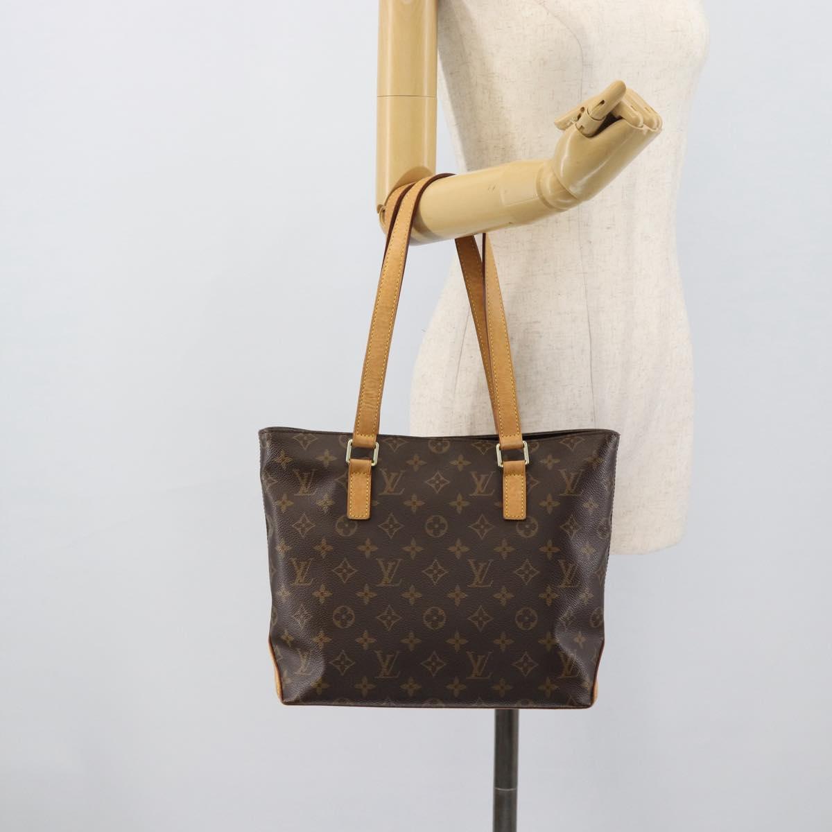 LOUIS VUITTON Monogram Cabas Piano Tote Bag M51148 LV Auth ka5095A