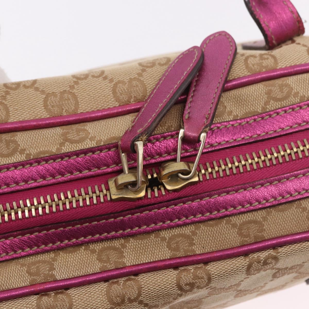 GUCCI GG Canvas Tote Bag Beige Gold 169971 Auth ka5096