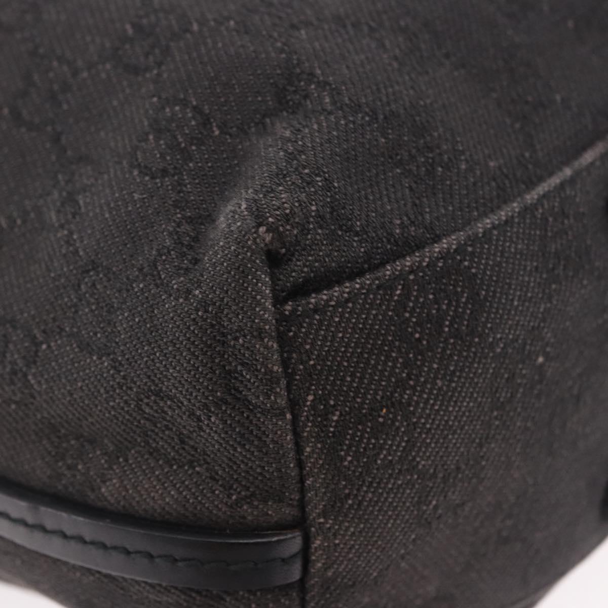 GUCCI GG Canvas Shoulder Bag Black 101341 Auth ka5097