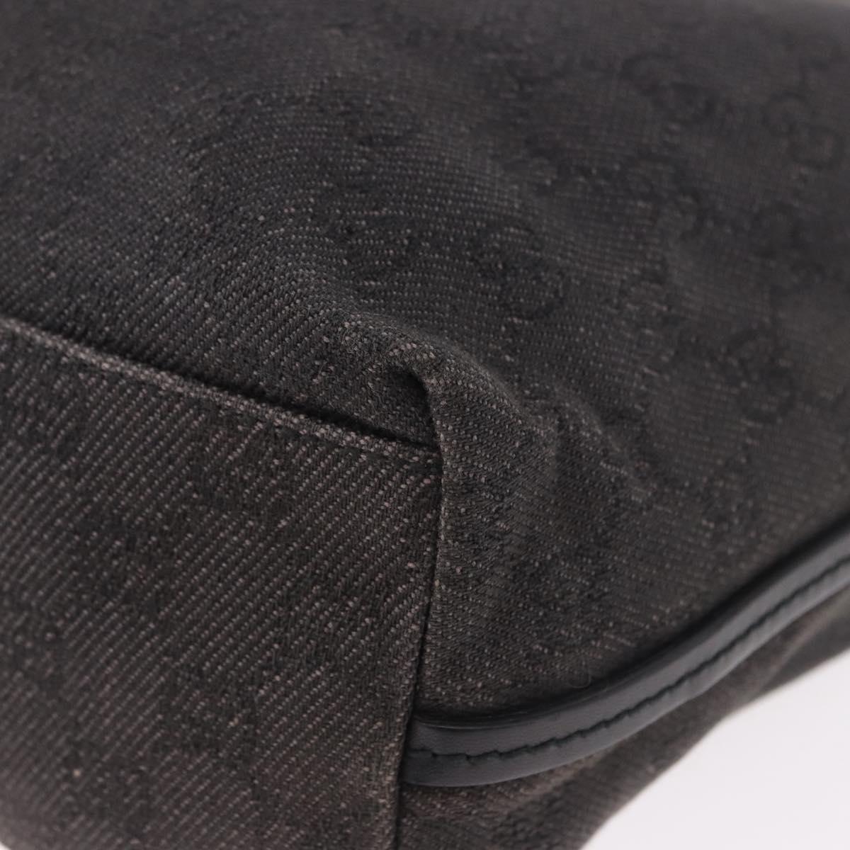 GUCCI GG Canvas Shoulder Bag Black 101341 Auth ka5097