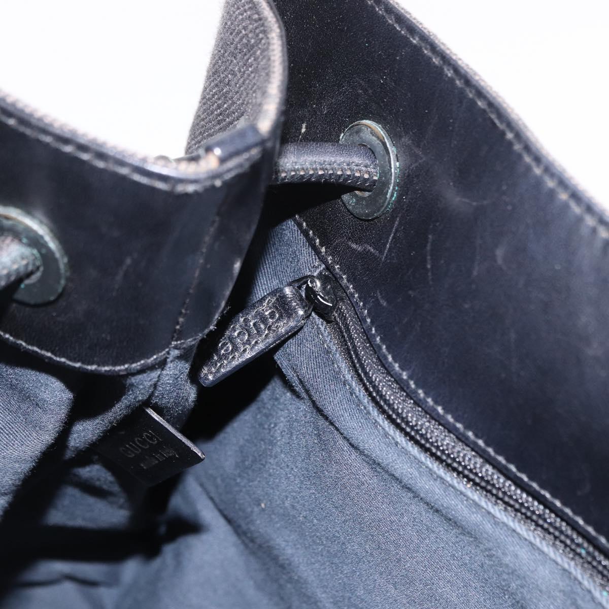 GUCCI GG Canvas Shoulder Bag Black 101341 Auth ka5097