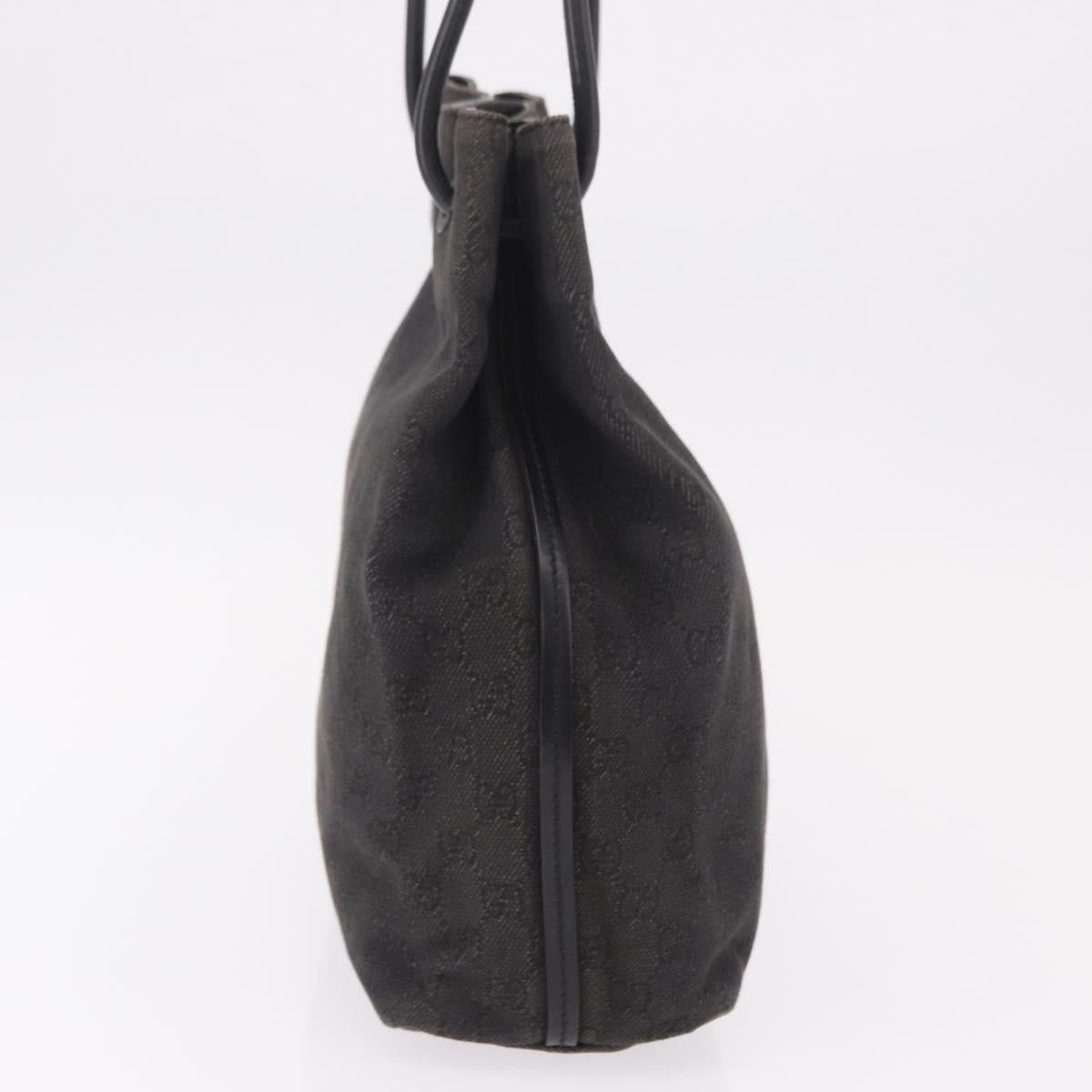 GUCCI GG Canvas Shoulder Bag Black 101341 Auth ka5097