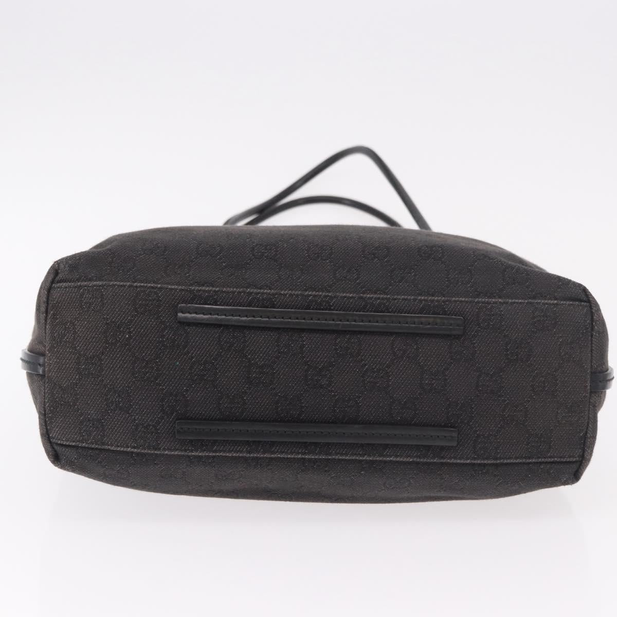 GUCCI GG Canvas Shoulder Bag Black 101341 Auth ka5097