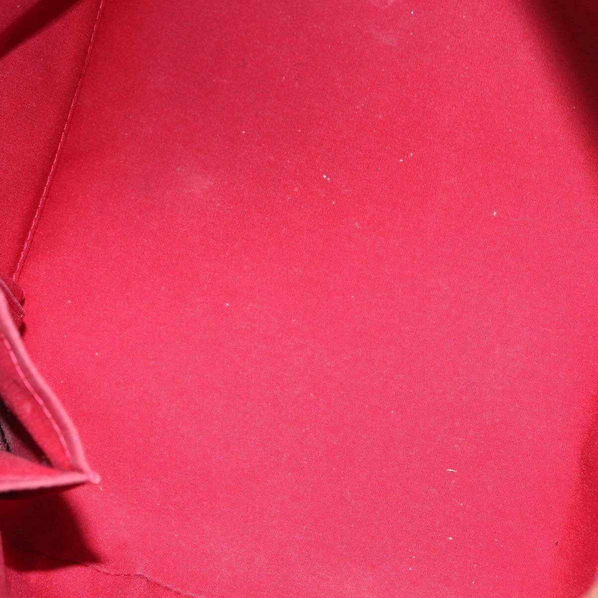 LOUIS VUITTON Vernis Bellevue PM Hand Bag Pomme D'amour M93583 LV Auth ka5098