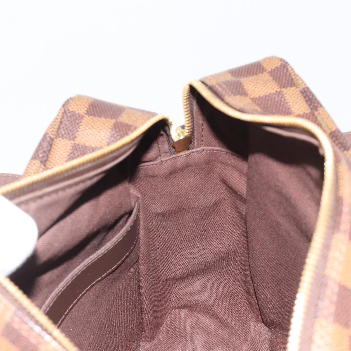 LOUIS VUITTON Damier Ebene Naviglio Shoulder Bag N45255 LV Auth ka5099A
