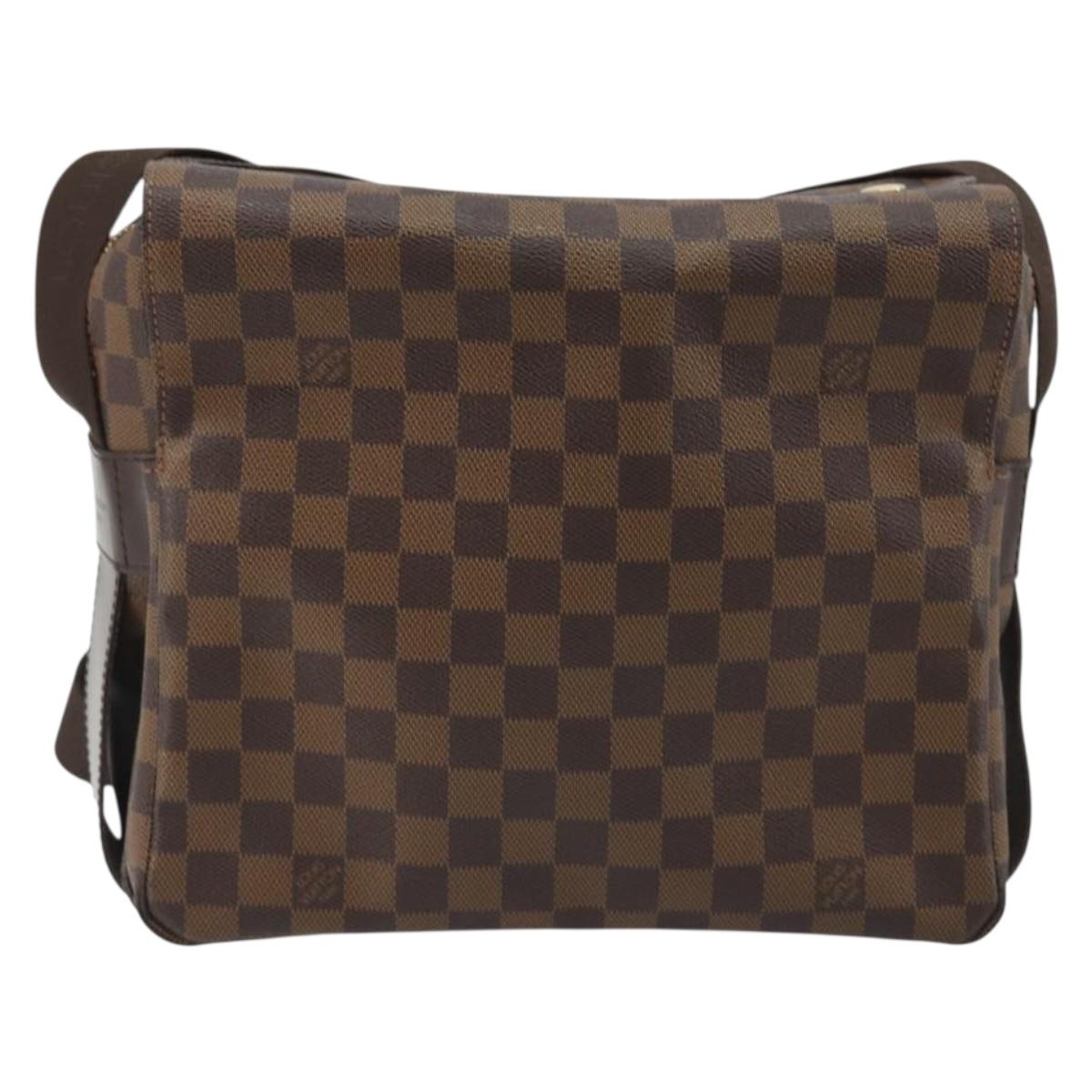 LOUIS VUITTON Damier Ebene Naviglio Shoulder Bag N45255 LV Auth ka5099A
