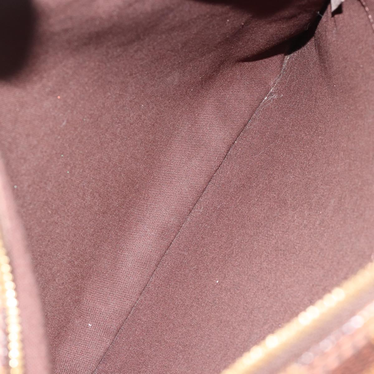 LOUIS VUITTON Damier Ebene Naviglio Shoulder Bag N45255 LV Auth ka5099A
