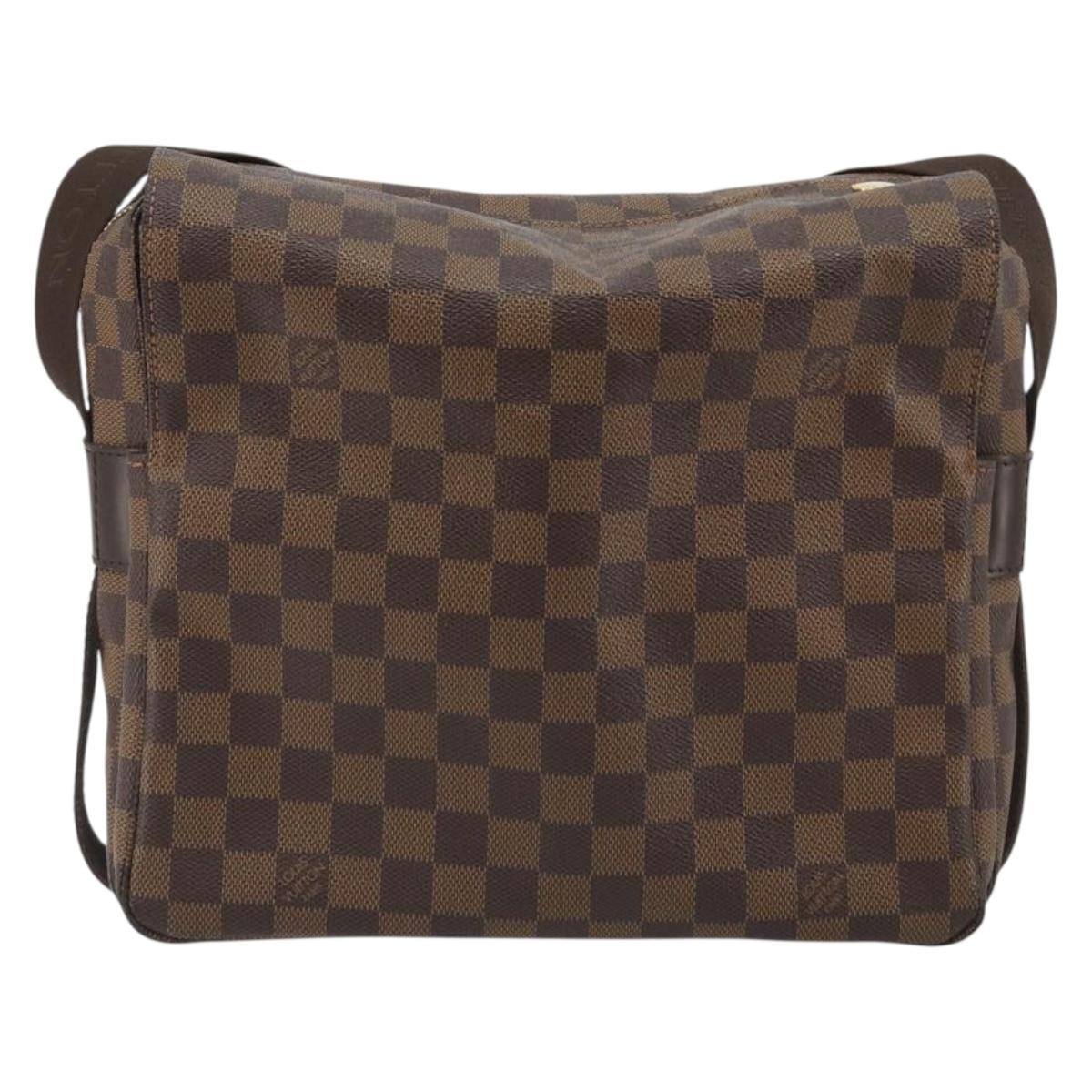 LOUIS VUITTON Damier Ebene Naviglio Shoulder Bag N45255 LV Auth ka5099A