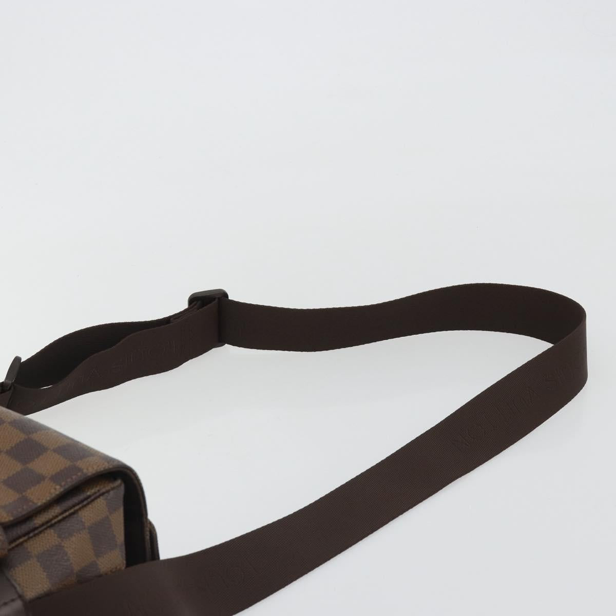 LOUIS VUITTON Damier Ebene Naviglio Shoulder Bag N45255 LV Auth ka5099A