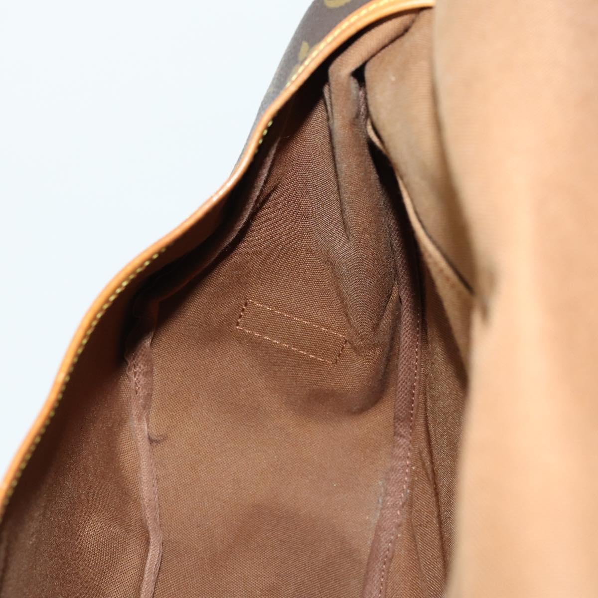 LOUIS VUITTON Monogram Saumur 35 Shoulder Bag M42254 LV Auth ka510