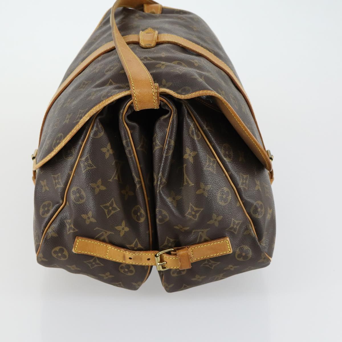 LOUIS VUITTON Monogram Saumur 35 Shoulder Bag M42254 LV Auth ka510