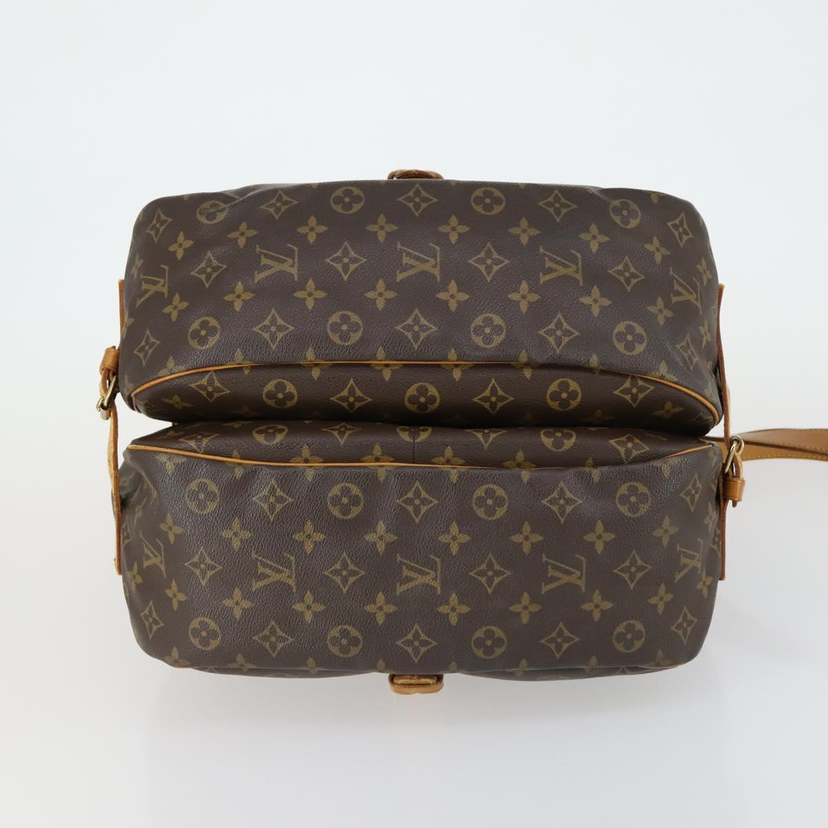 LOUIS VUITTON Monogram Saumur 35 Shoulder Bag M42254 LV Auth ka510