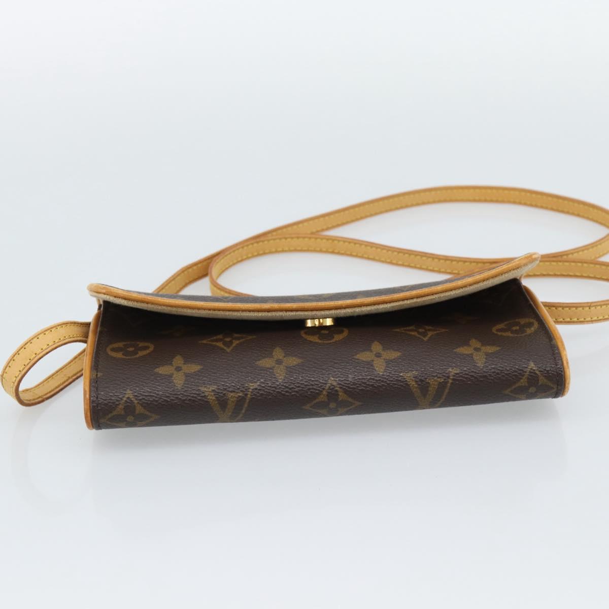 LOUIS VUITTON Monogram Pochette Twin PM Shoulder Bag M51854 LV Auth ka5101