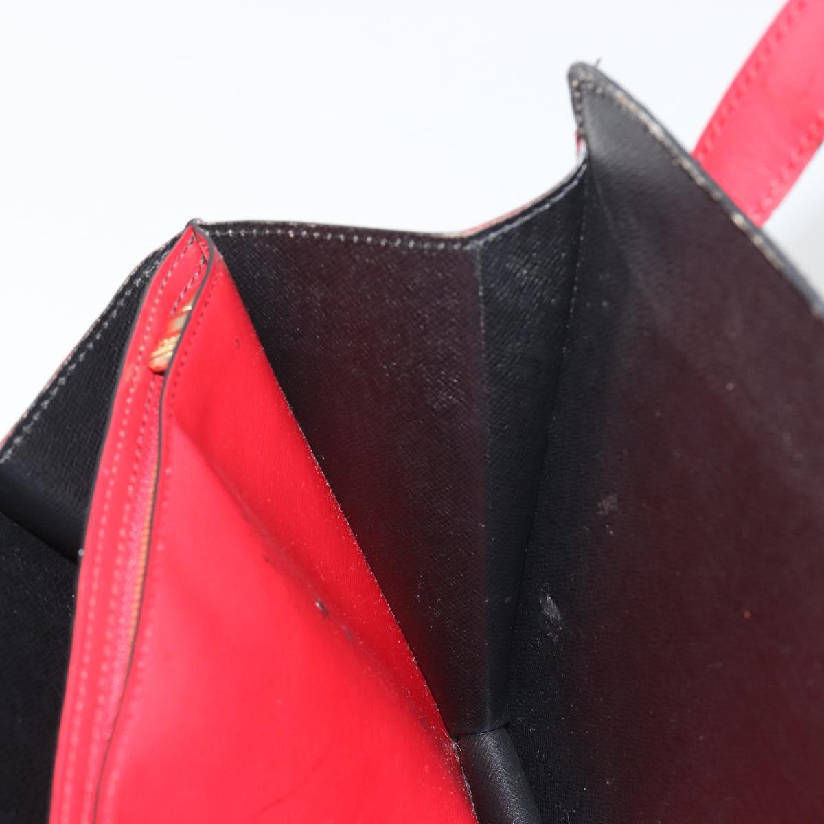 LOUIS VUITTON Epi Varenne Hand Bag Black Red M52387 LV Auth ka5103