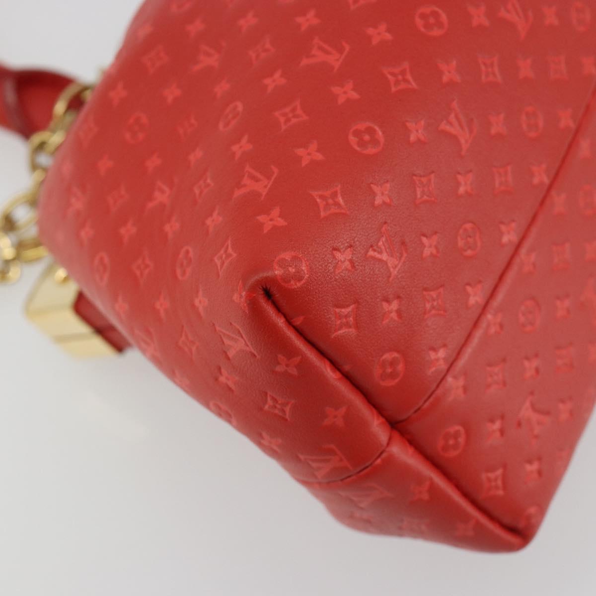 LOUIS VUITTON Nanogram Monogram Clutch Hand Bag Red M22327 LV Auth ka5104SM