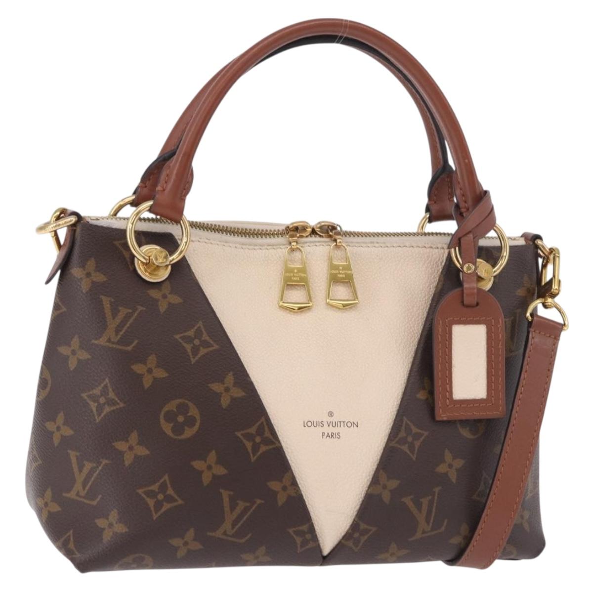 LOUIS VUITTON Monogram V Tote BB Hand Bag 2way M44520 LV Auth ka5105A