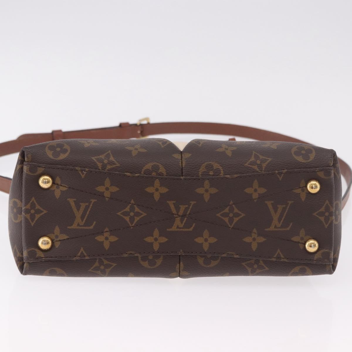 LOUIS VUITTON Monogram V Tote BB Hand Bag 2way M44520 LV Auth ka5105A
