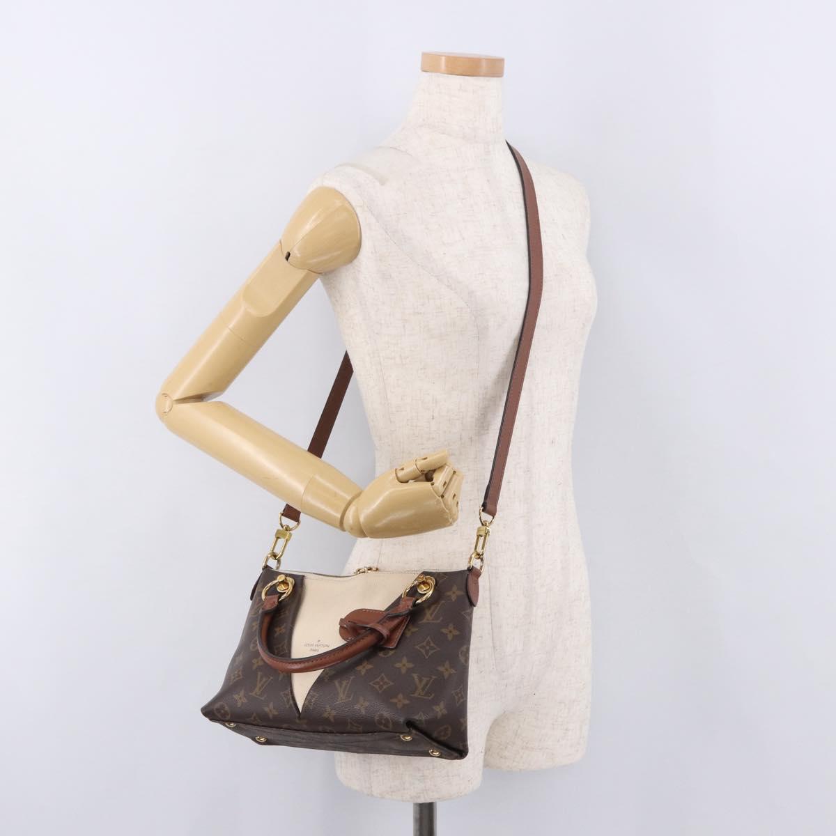 LOUIS VUITTON Monogram V Tote BB Hand Bag 2way M44520 LV Auth ka5105A