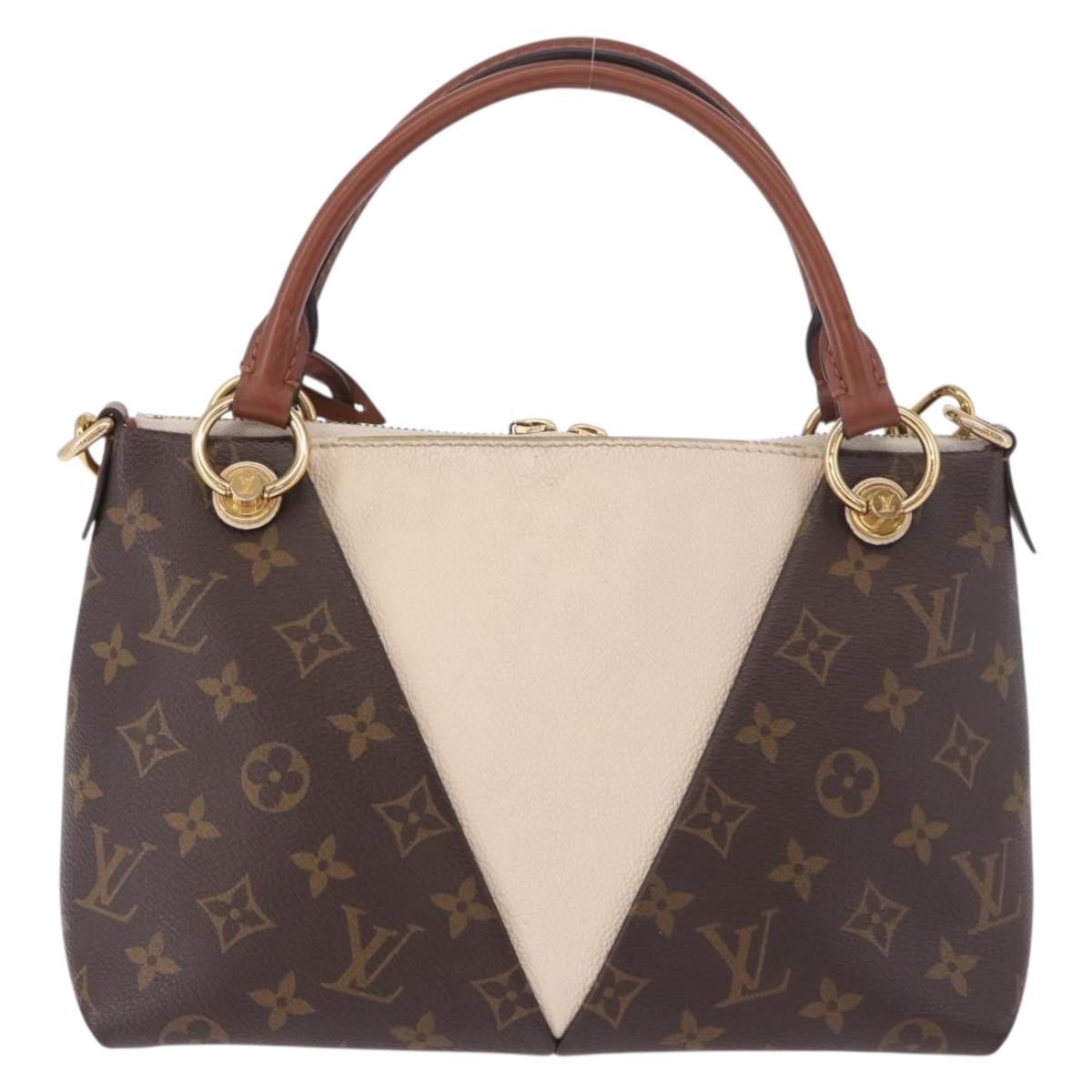 LOUIS VUITTON Monogram V Tote BB Hand Bag 2way M44520 LV Auth ka5105A