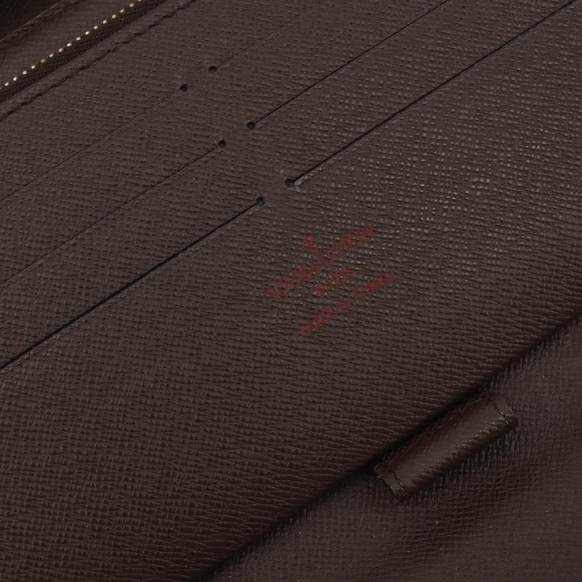 LOUIS VUITTON Damier Ebene Zippy Organizer Long Wallet N60003 LV Auth ka5107A