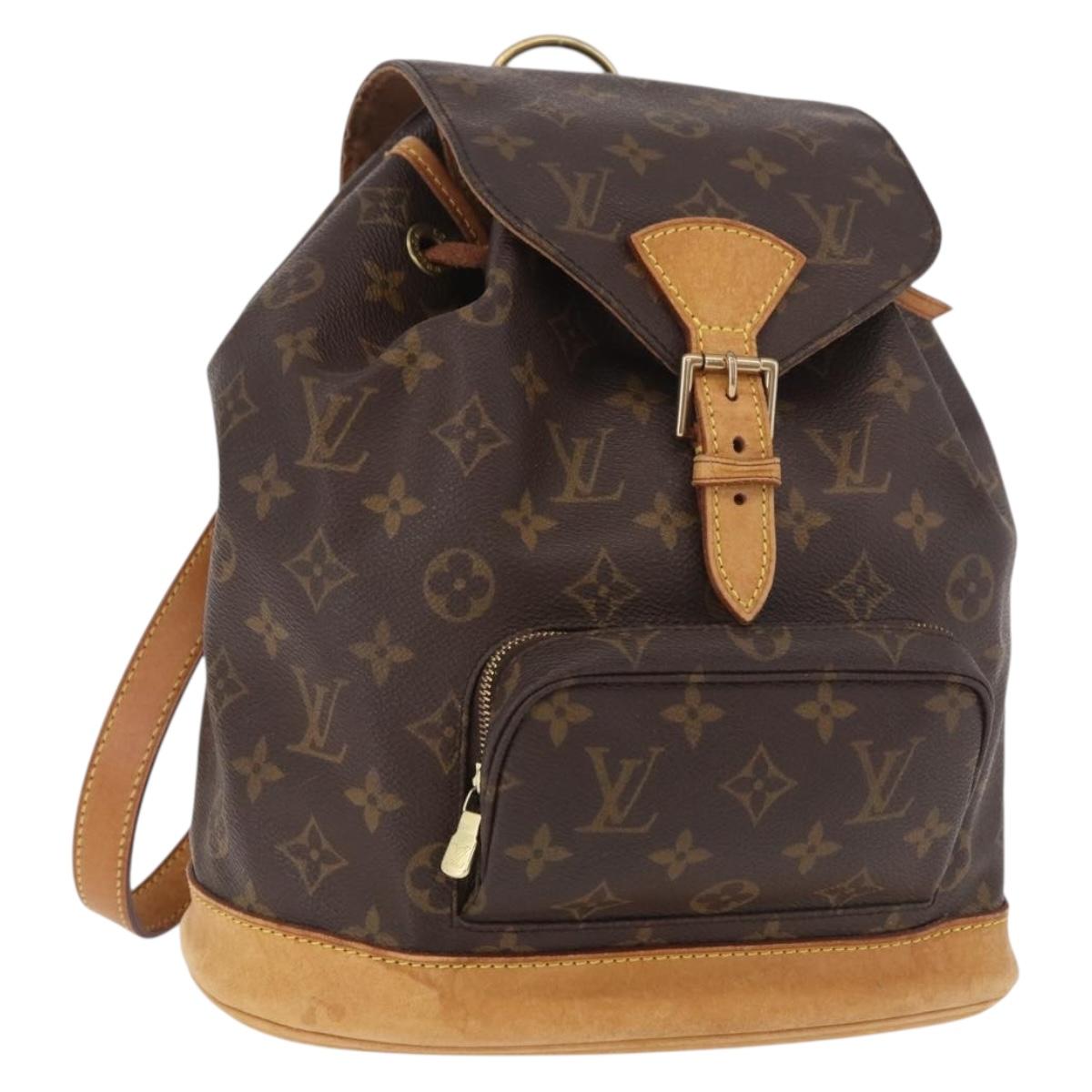 LOUIS VUITTON Monogram Montsouris MM Backpack M51136 LV Auth ka5120