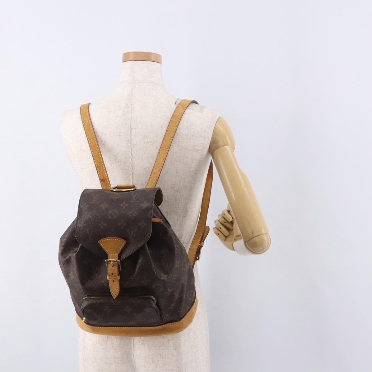 LOUIS VUITTON Monogram Montsouris MM Backpack M51136 LV Auth ka5120