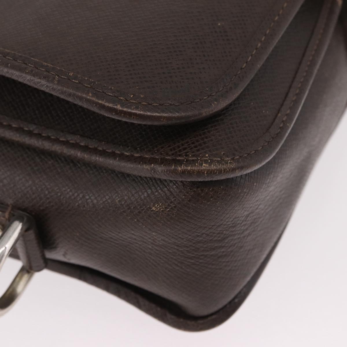 LOUIS VUITTON Taiga Andrei Shoulder Bag Grizzly M32488 LV Auth ka5136