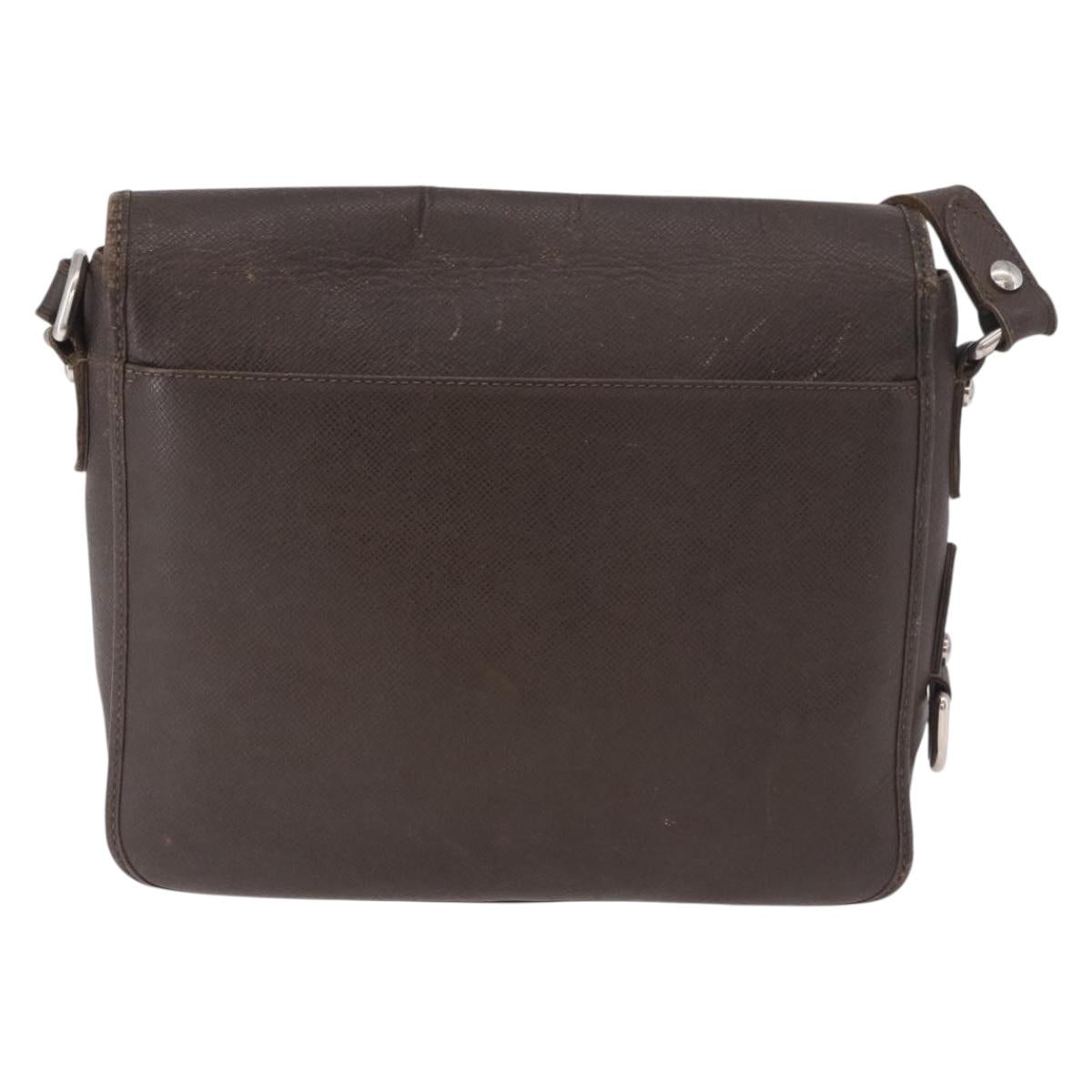 LOUIS VUITTON Taiga Andrei Shoulder Bag Grizzly M32488 LV Auth ka5136