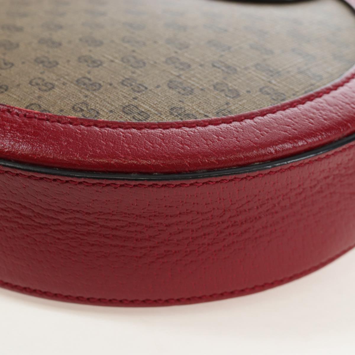 GUCCI Doraemon Micro GG Supreme Bag PVC Leather Beige 625216 Auth ka5138M