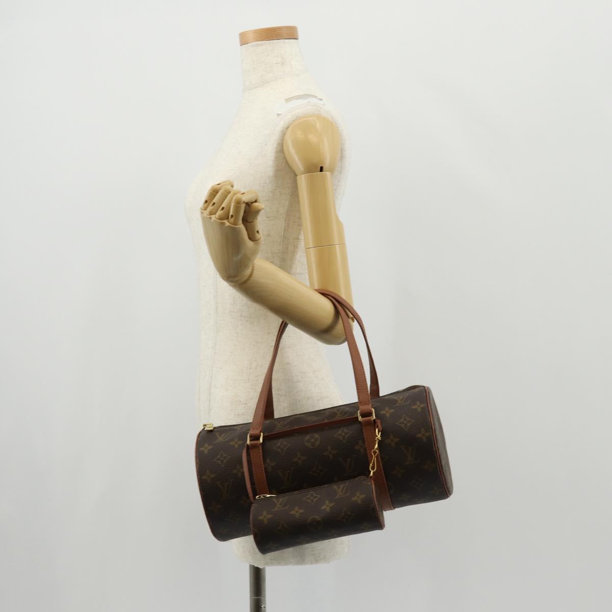 LOUIS VUITTON Monogram Papillon 30 Hand Bag M51385 LV Auth ka513V