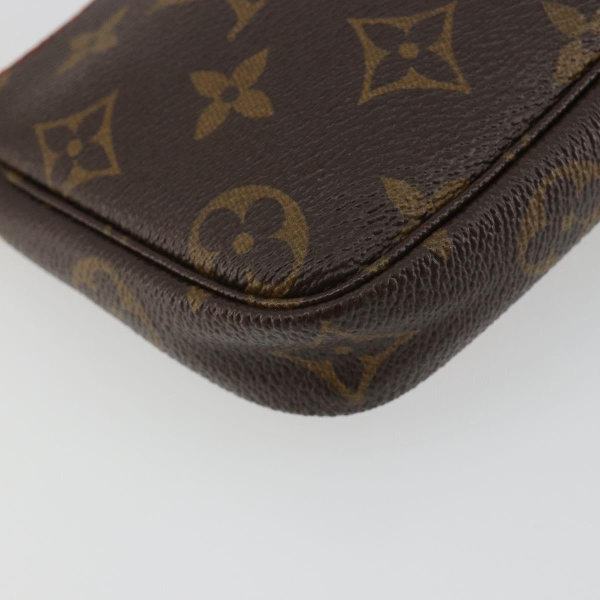LOUIS VUITTON Monogram Cherry Mini Pochette Accessoires Pouch LV Auth ka5140A