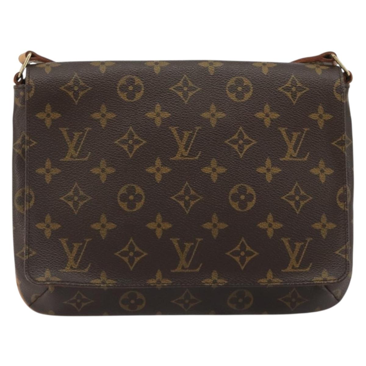 LOUIS VUITTON Monogram Musette Tango Long Strap Shoulder Bag M51388 Auth ka5141