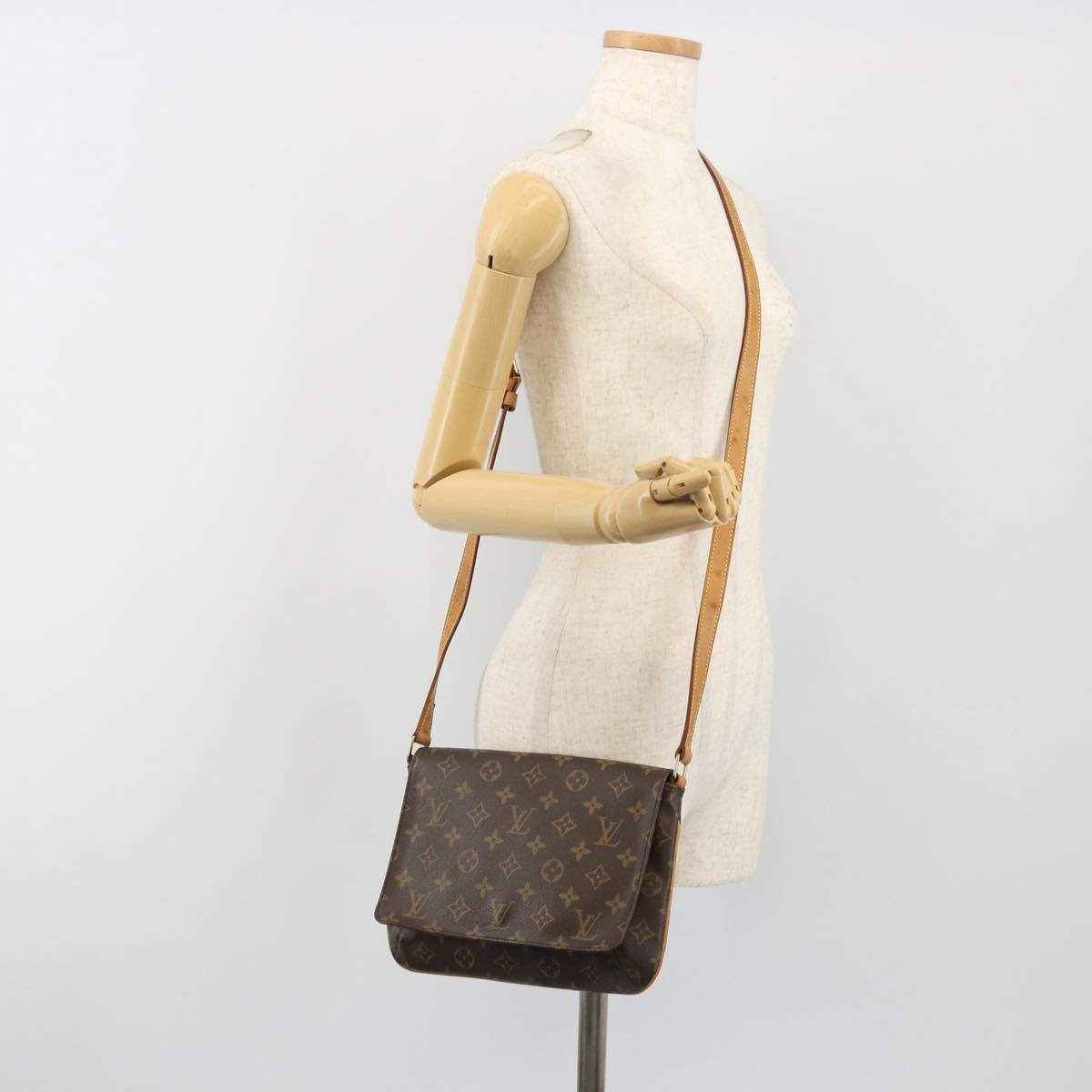 LOUIS VUITTON Monogram Musette Tango Long Strap Shoulder Bag M51388 Auth ka5141
