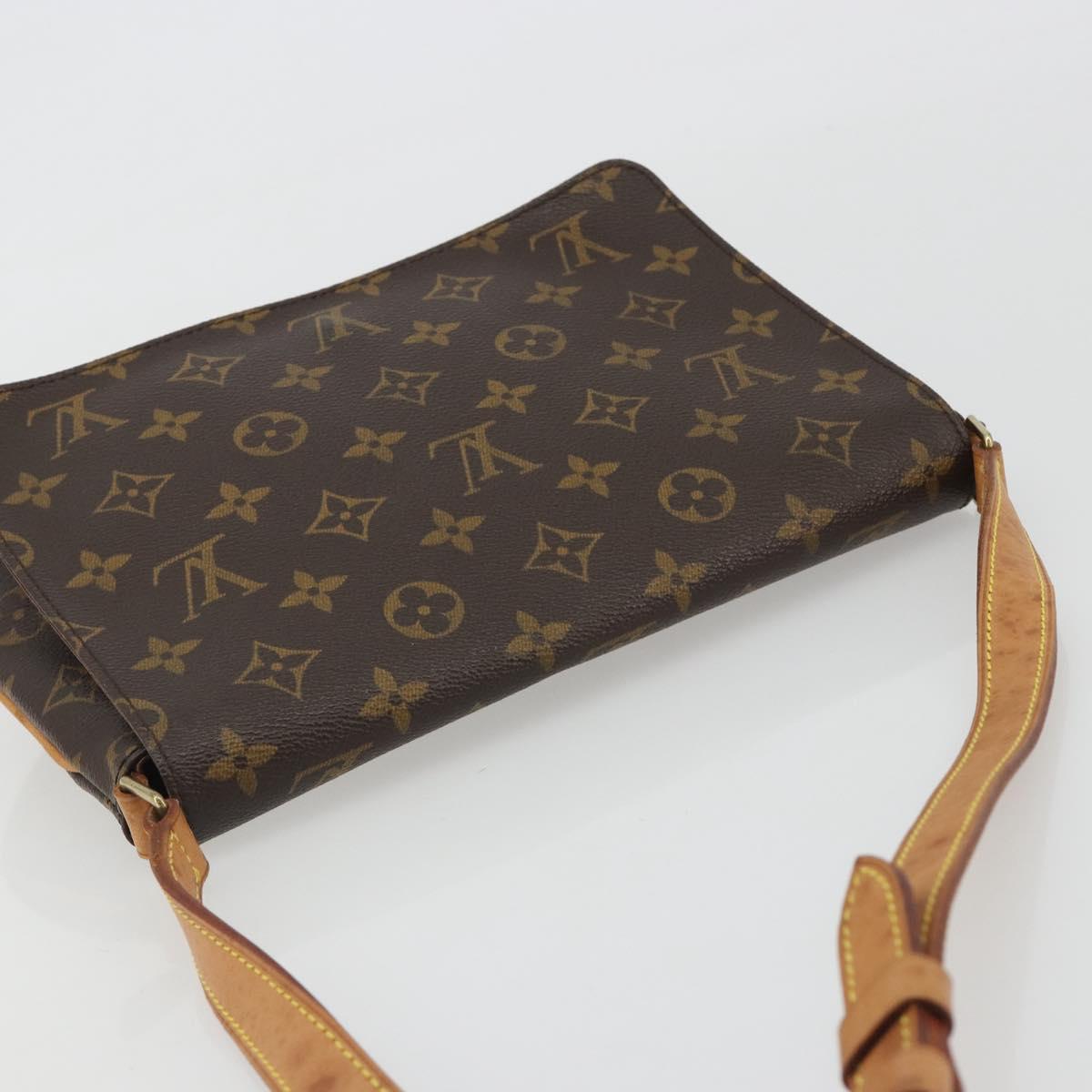 LOUIS VUITTON Monogram Musette Tango Long Strap Shoulder Bag M51388 Auth ka5141
