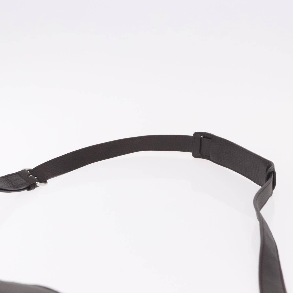 GUCCI Shoulder Bag Leather Black Silver 233329 Auth ka5144A