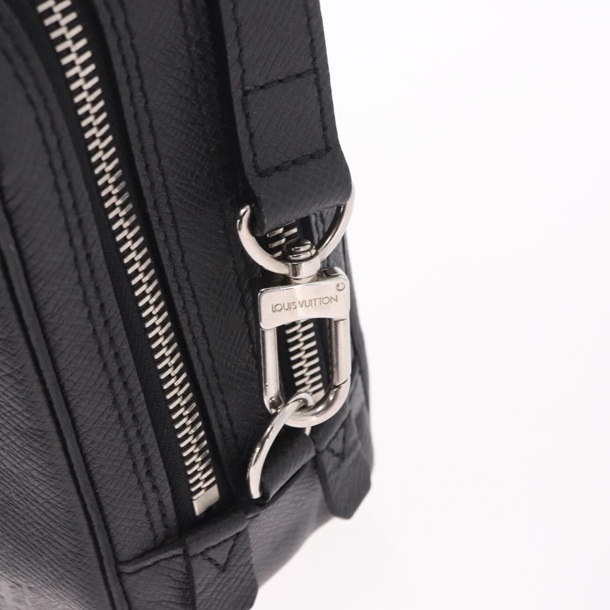 LOUIS VUITTON Taiga Neo pavel Clutch Bag Ardoise M32684 LV Auth ka5148
