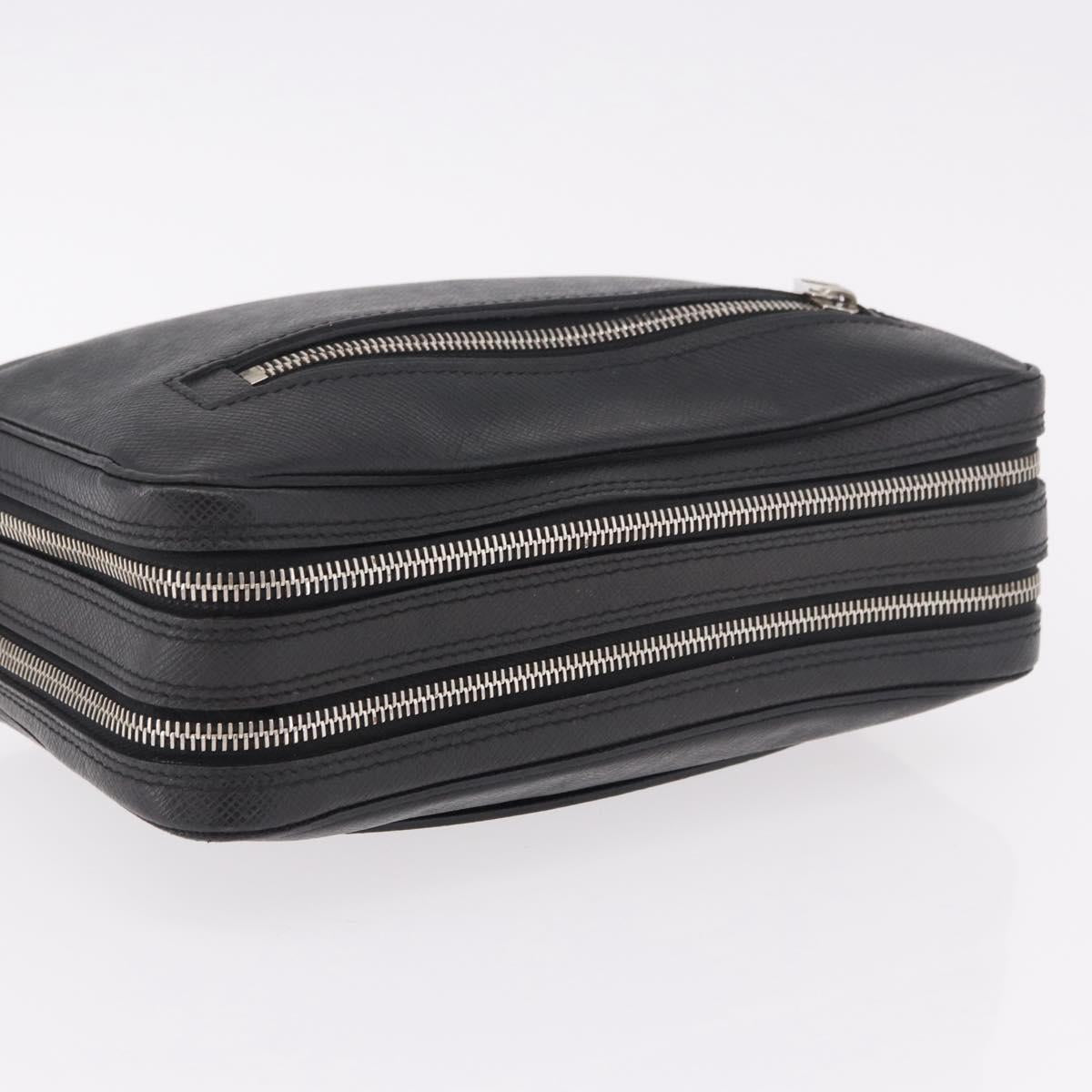 LOUIS VUITTON Taiga Neo pavel Clutch Bag Ardoise M32684 LV Auth ka5148