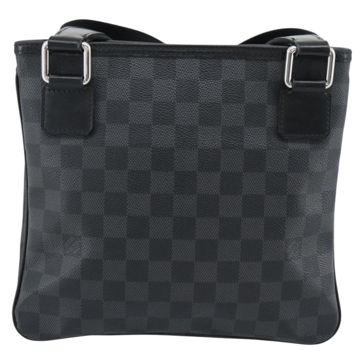 LOUIS VUITTON Damier Graphite Tomas Shoulder Bag N58028 LV Auth ka5149