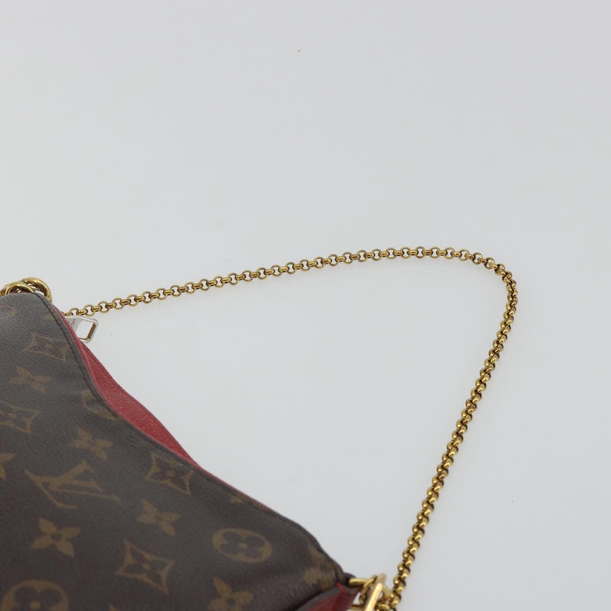 LOUIS VUITTON Monogram Pallas Clutch Pouch M41638 LV Auth ka5158