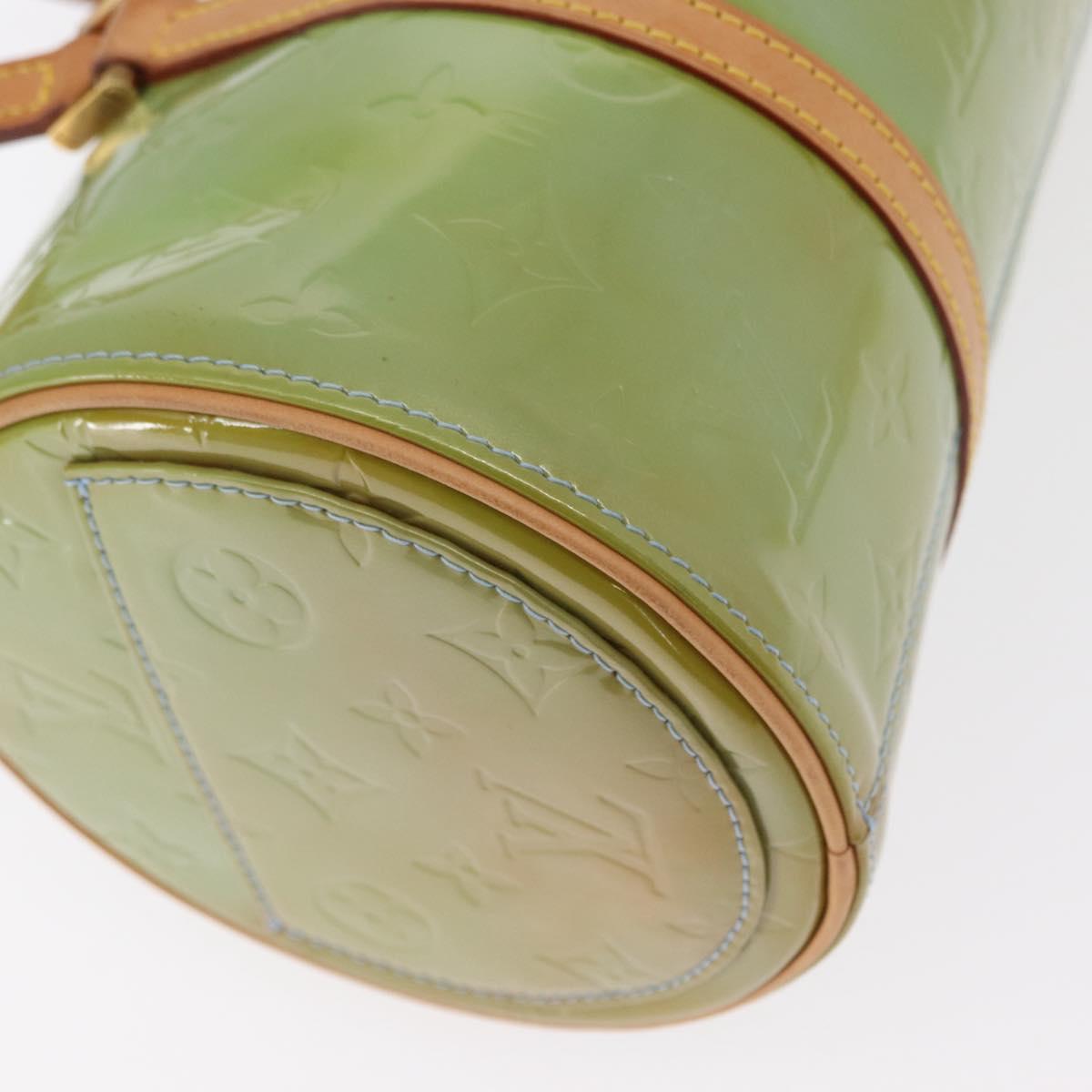 LOUIS VUITTON Monogram Vernis Bedford Hand Bag Baby Blue M91007 LV Auth ka516