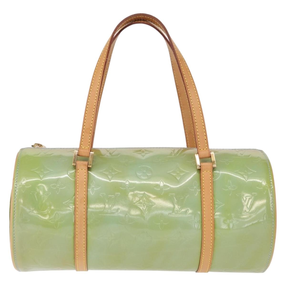 LOUIS VUITTON Monogram Vernis Bedford Hand Bag Baby Blue M91007 LV Auth ka516